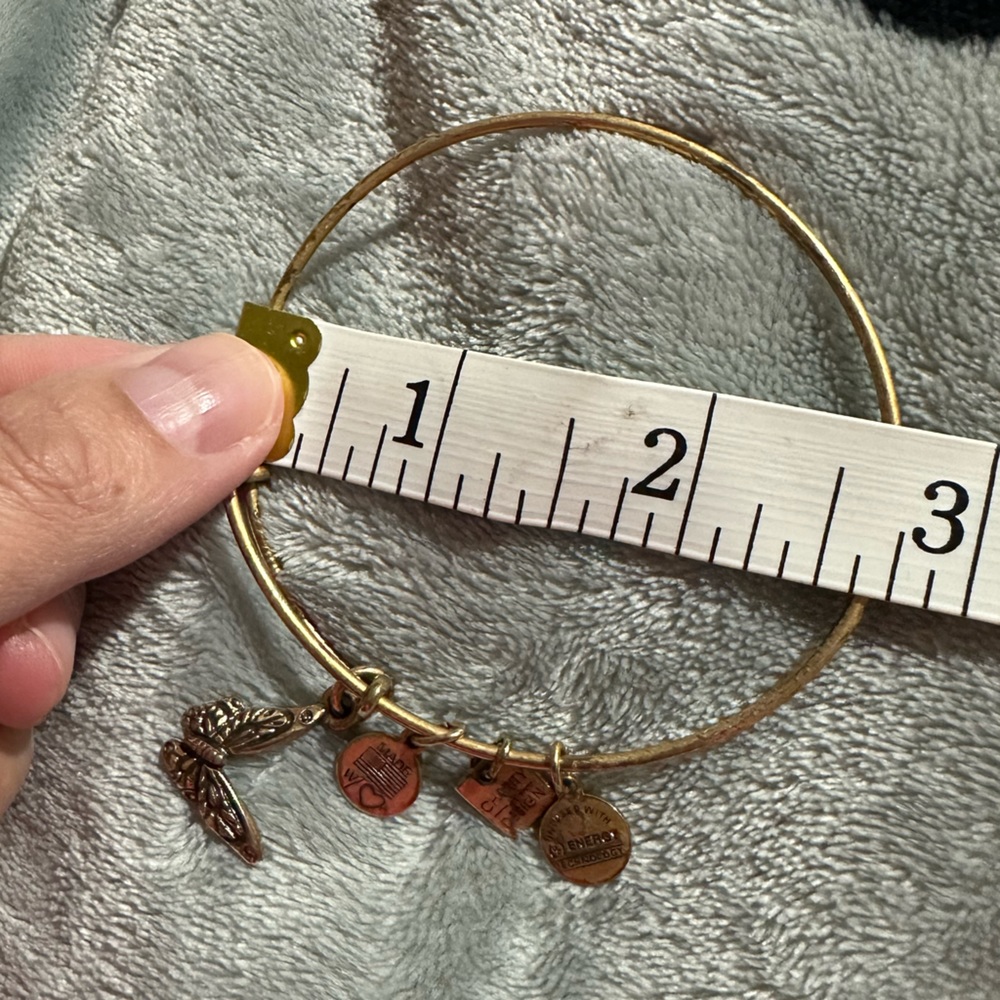 Alex and Ani - Butterfly Charm Bracelet Stackable - Picture 3 of 6